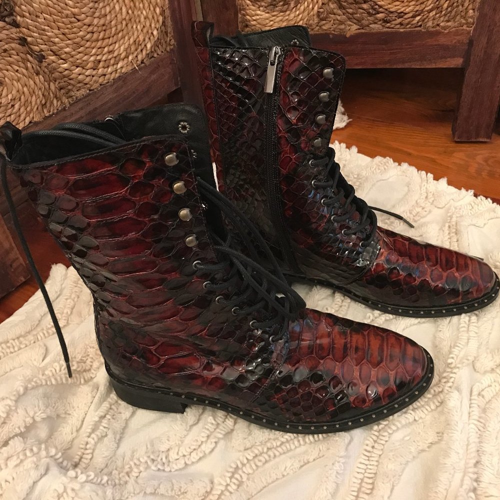 FINAL OFFER New Free People Alligator Combat Boots